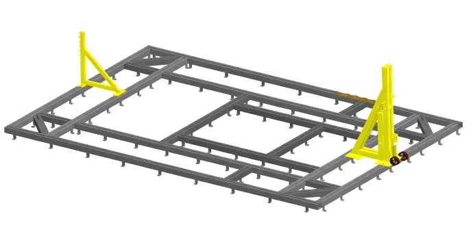Bệ kéo nắn chìm sàn xe con 4500 x 7000mm