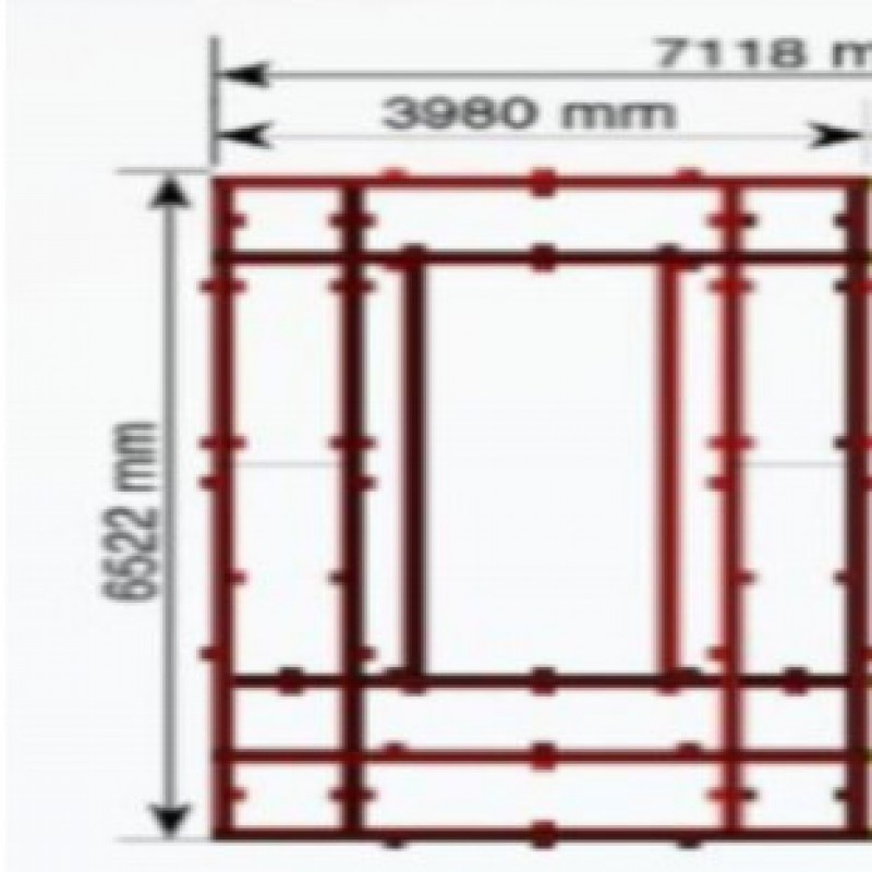 Bệ kéo nắn chìm sàn cho xe con 3980x6522mm