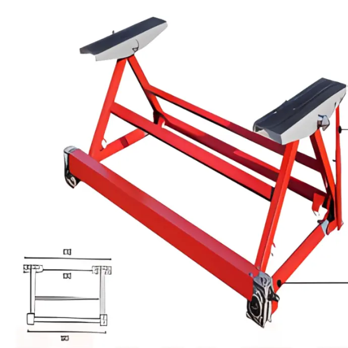 Cầu nâng cắt kéo di động 3 tấn (màu đỏ)