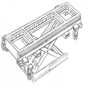 Cầu nâng cắt kéo cho xưởng thân vỏ - Phụ kiện của bệ kéo nắn âm sàn DAYTONA